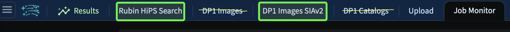 Working portal tabs